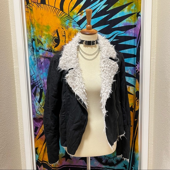 🌈 Lovely Sherpa moto jacket - Picture 2 of 11
